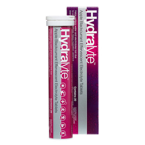 Hydralyte Apple Blackcurrant Flavoured Effervescent Electrolyte 20 tablets