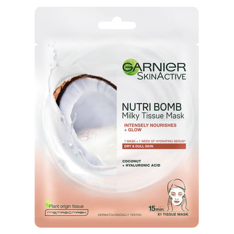 Garnier Nutri Bomb Milky Tissue Mask Coconut 28 g