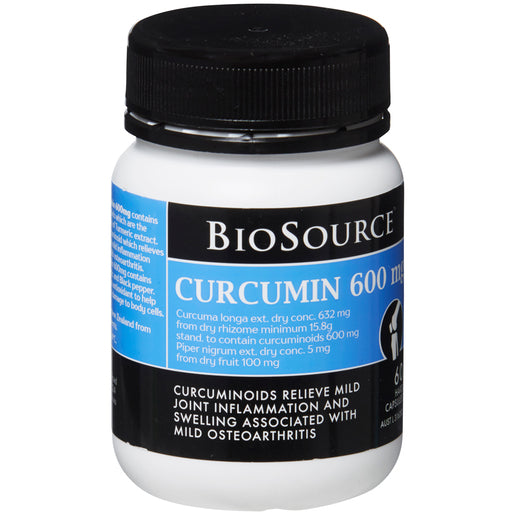 BioSource Curcumin 600mg 60 capsules