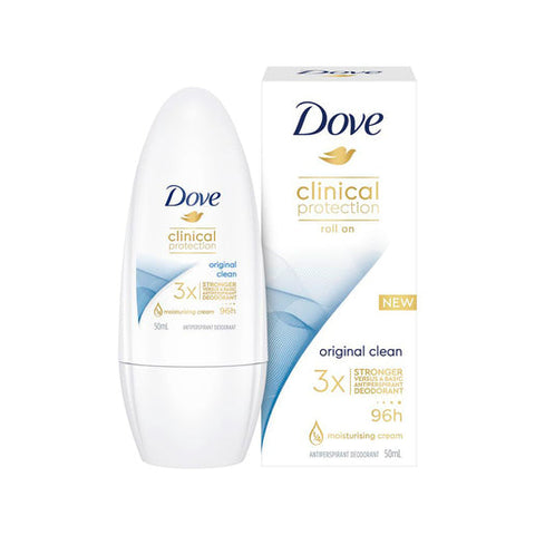 Dove Clinical Roll-on Antiperspirant Deodorant Original Clean 50 ml