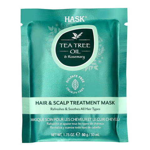 HASK Tea Tree Oil & Rosemary Hair & Scalp Treatment Mask 50 g