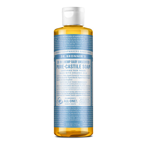 DR. BRONNER'S Baby Unscented Pure-Castile Liquid Soap 237 ml