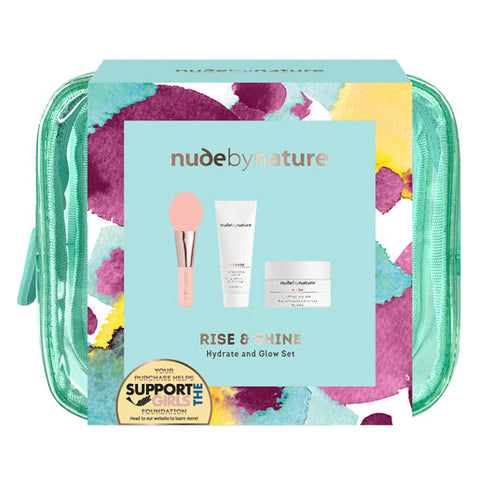 Nude By Nature Rise & Shine Skincare Kit 4 piece