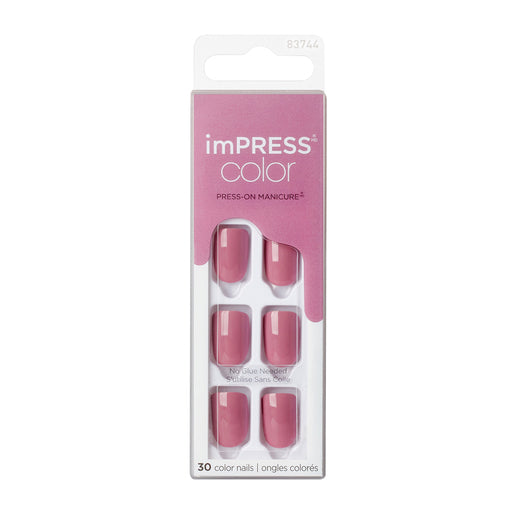 Kiss imPRESS Color Press On Nails Petal Pink KIMC005 1 kit