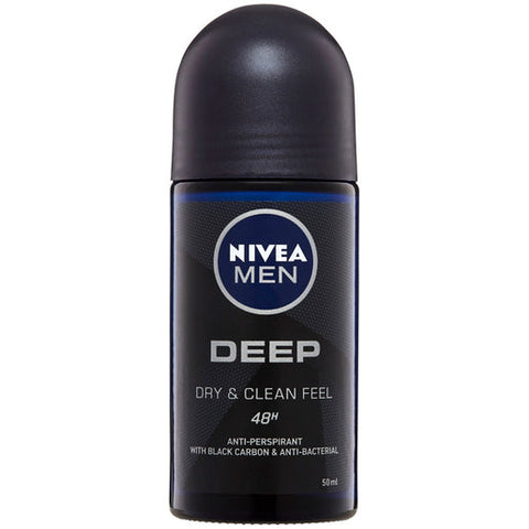 NIVEA Men Antiperspirant Roll On Deodorant Deep 50 ml