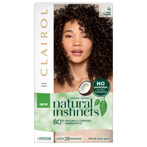 Clairol Natural Instincts 4 Dark Brown 1 pack
