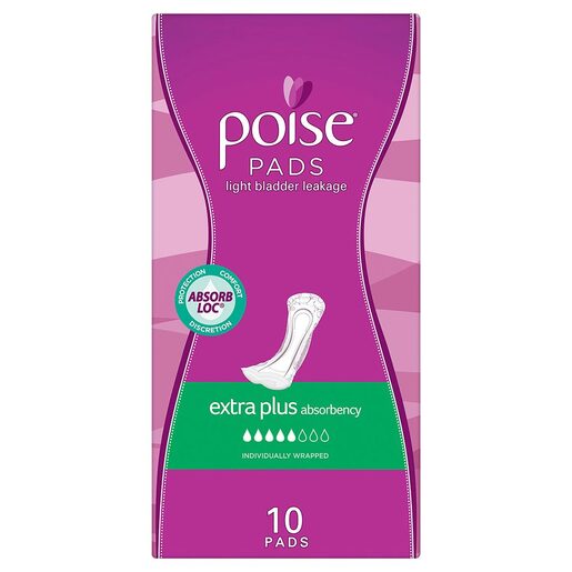 Poise Extra Plus Pads 10 pack