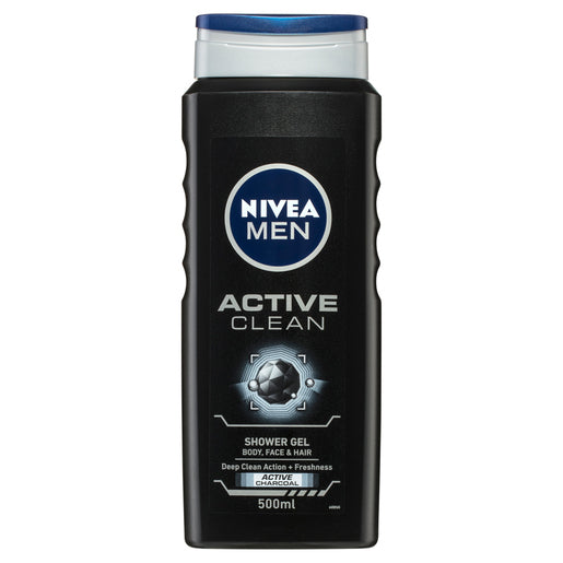 NIVEA MEN Shower Active Clean Shower Gel 500 ml