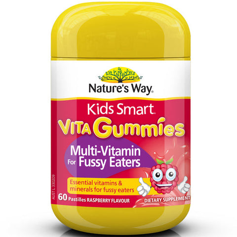 Nature's Way Kids Smart Vita Gummies Multi-Vitamin for Fussy Eaters 60 gummies