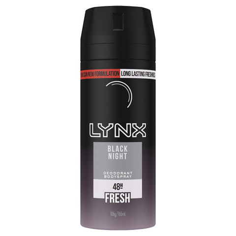 Lynx Deodorant Aerosol Black Night 165 ml
