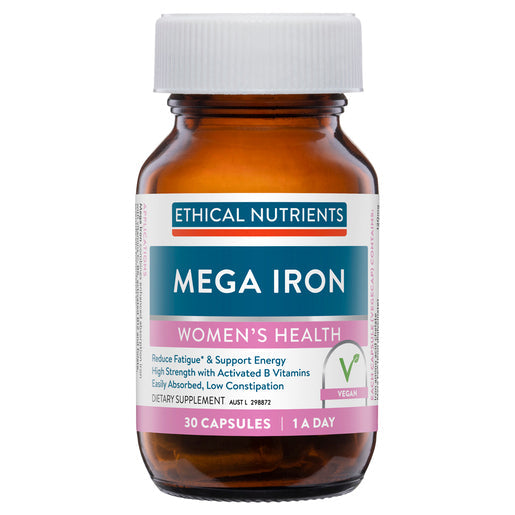 Ethical Nutrients Mega Iron Vitamin B 30 capsules