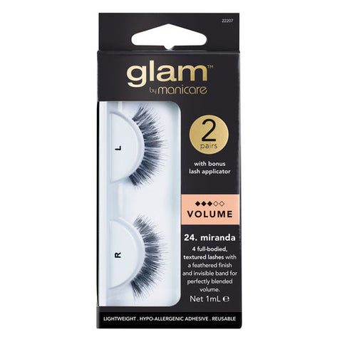 Glam by Manicare Glam 24. Miranda Lashes 2 pairs
