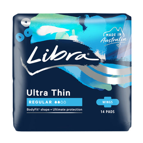 Libra Ultra Thins Regular Pads with Wings 14 pack