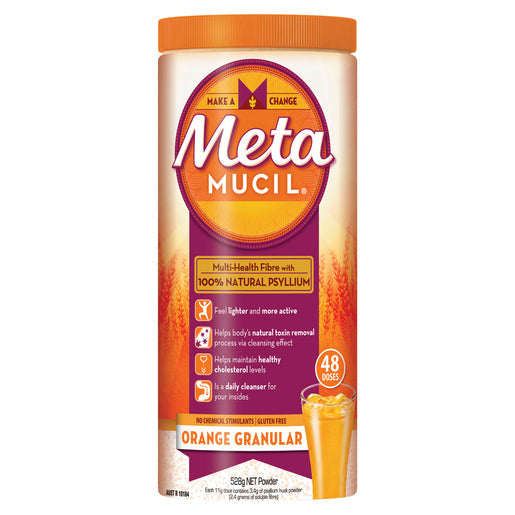 Metamucil Daily Fibre Supplement Orange Granular 48 Doses 528 g