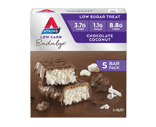 Atkins Endulge Chocolate Coconut Bars 40g x 5 Pack