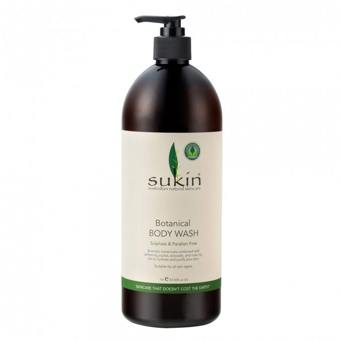 Sukin Botanical Body Wash Pump 1 Litre