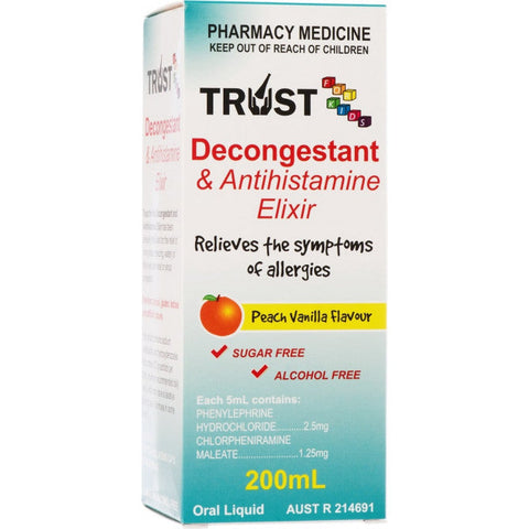 Trust Decongestant & Antihistamine Elixir 200mL