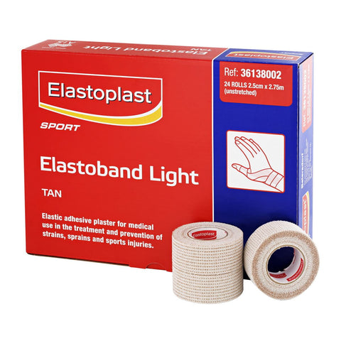 Elastoplast Sport - Elastoband Light Bandages 2.5cm x 2.75m 24PK