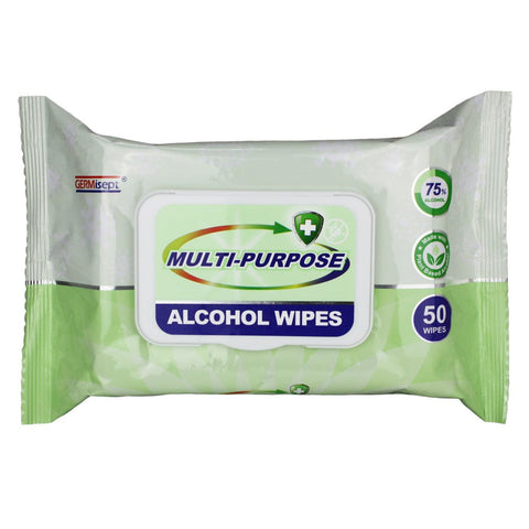 Germisept Multi-Purpose Alcohol Wipes 50PK