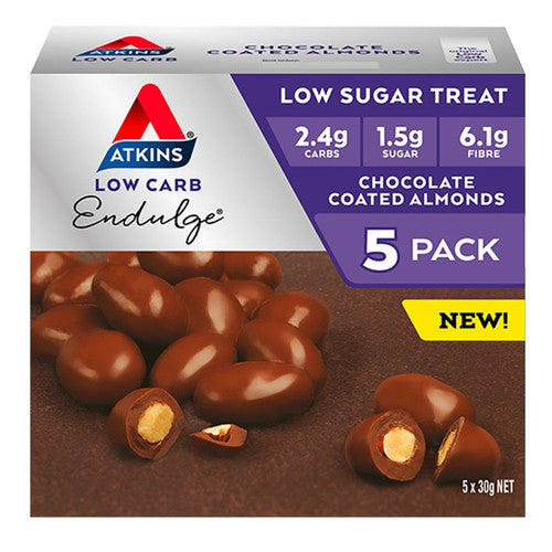 Atkins Endulge Chocolate Coated Almonds 30g x 5 Pack