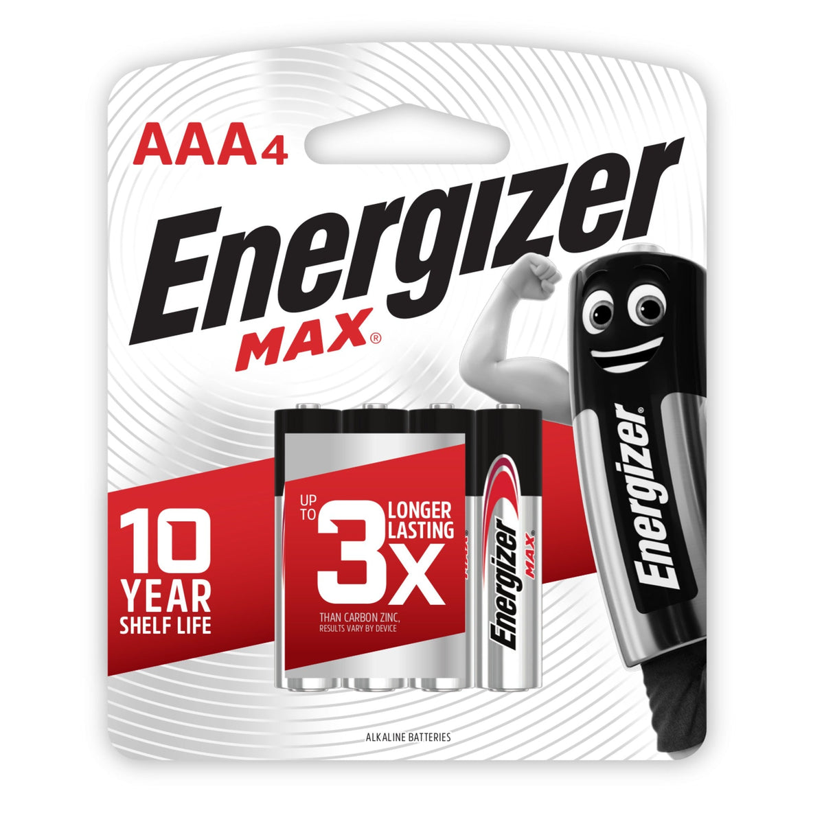 Energizer Battery Max E92 AAA 4pk