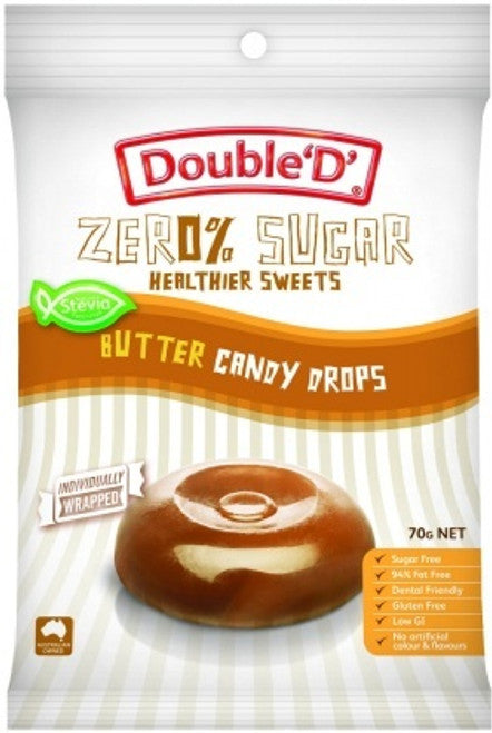 Double D Sugar Free Butter Candy Drops 70g