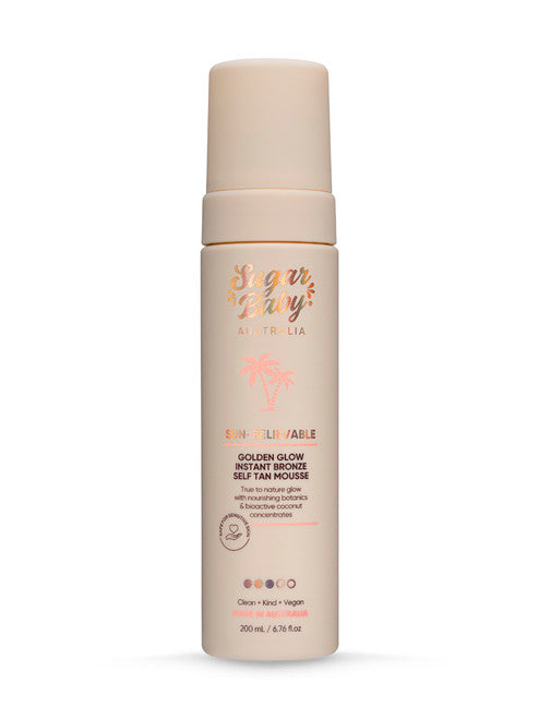 Sugar Baby Sun Believable Golden Glow Instant Bronze Self Tan Mouse 200ml
