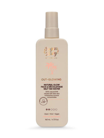 Sugar Baby Out Glowing Natural Glow Face & Decolletage Self Tan Water 140ml