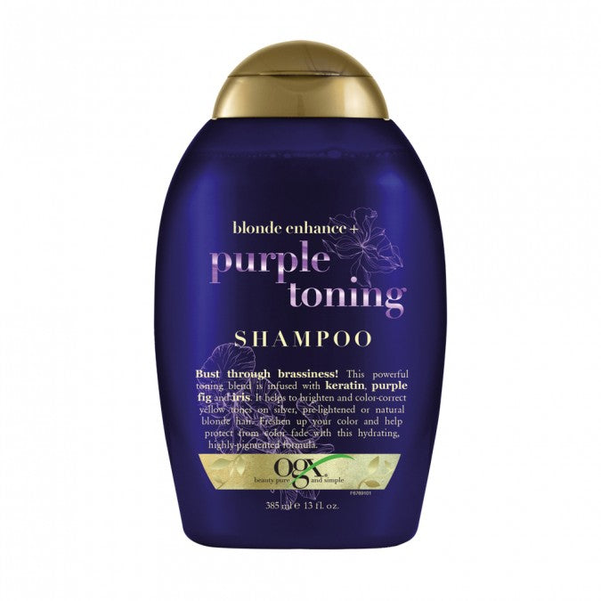 Ogx Blonde Enhance Purple Toning Shampoo 385Ml