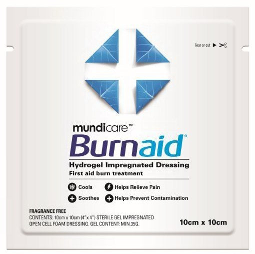 Mundicare Burnaid Dressing 10 x 10cm