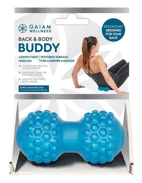 Gaiam Back & Body Buddy Double Massage Ball Roller