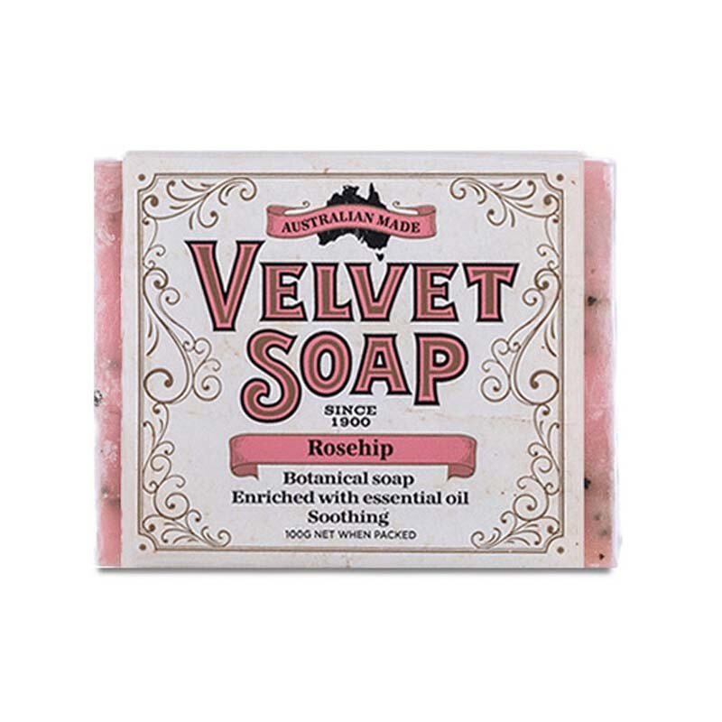 VELVET ROSEHIP BAR SOAP 100G