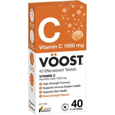 VÖOST Vitamin C Effervescent Tablets 40 Tablets