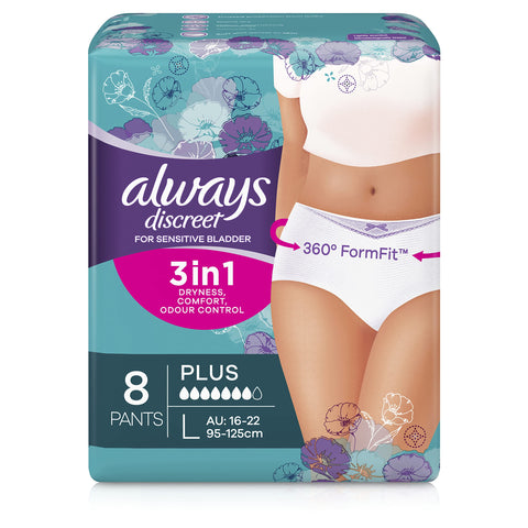 Always Discreet Night Underwear Large Pants 8