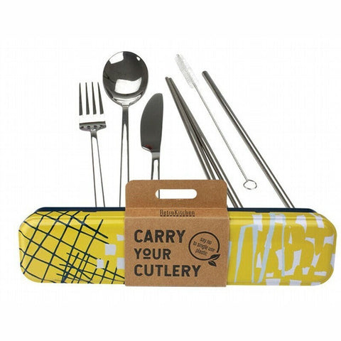 RETROKITCHEN Carry Your Cutlery - Abstract Stainless Steel Cutlery Set 1