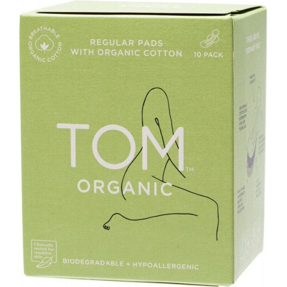 TOM ORGANIC Pads Regular 10