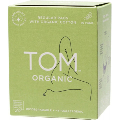 TOM ORGANIC Pads Regular 10