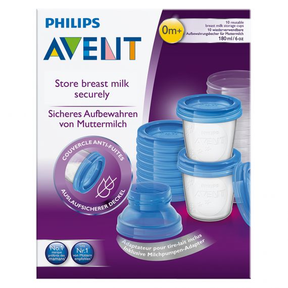 Avent Via Breast Milk Storage 180mL 10 Pack