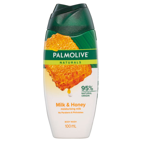 Palmolive Naturals Travel Body Wash Milk & Honey Shower Gel 100ml