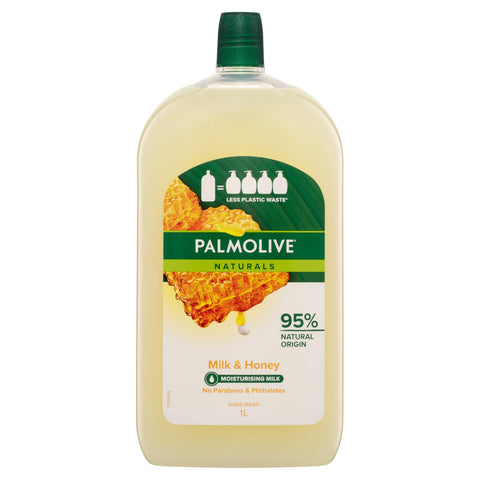 Palmolive Naturals Liquid Hand Wash Soap Milk & Honey Refill 1l