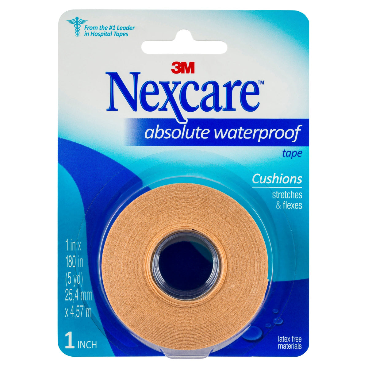 Nexcare Micropore Absolute Waterproof Tape 25.4mm x 4.57m