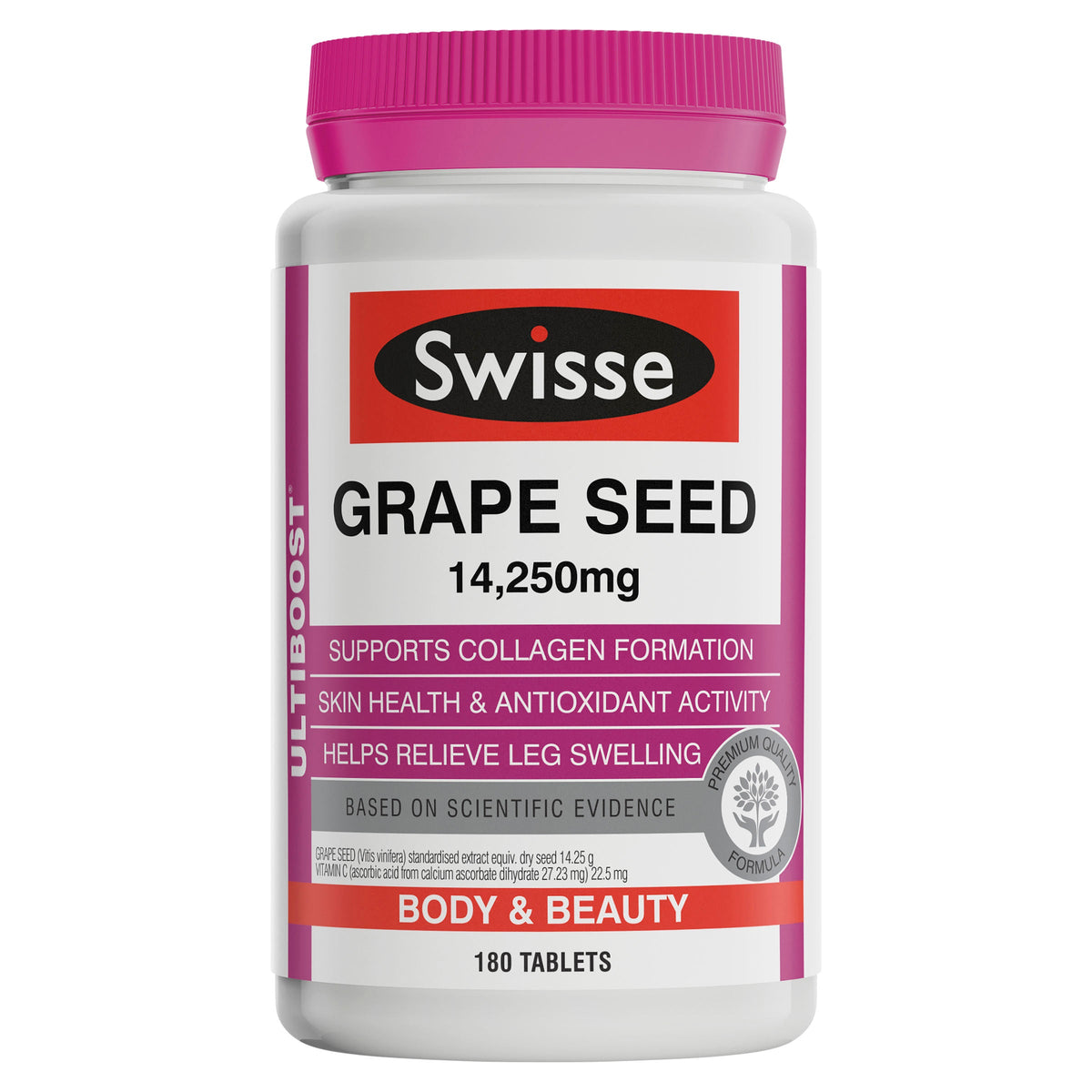 Swisse Ultiboostgrape Seed 14250mg 180 Tablets