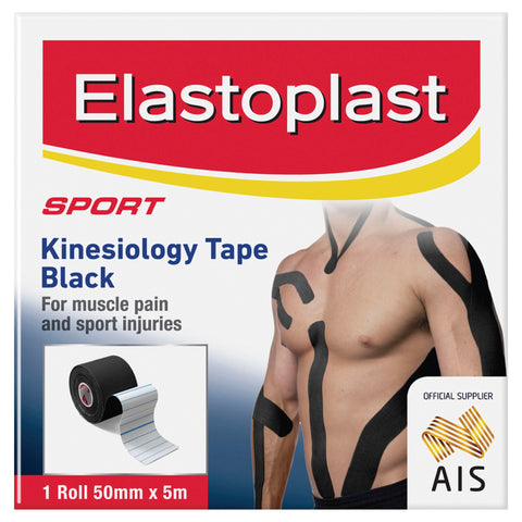 Elastoplast Sport Kinesiology Tape Black 1 Pack