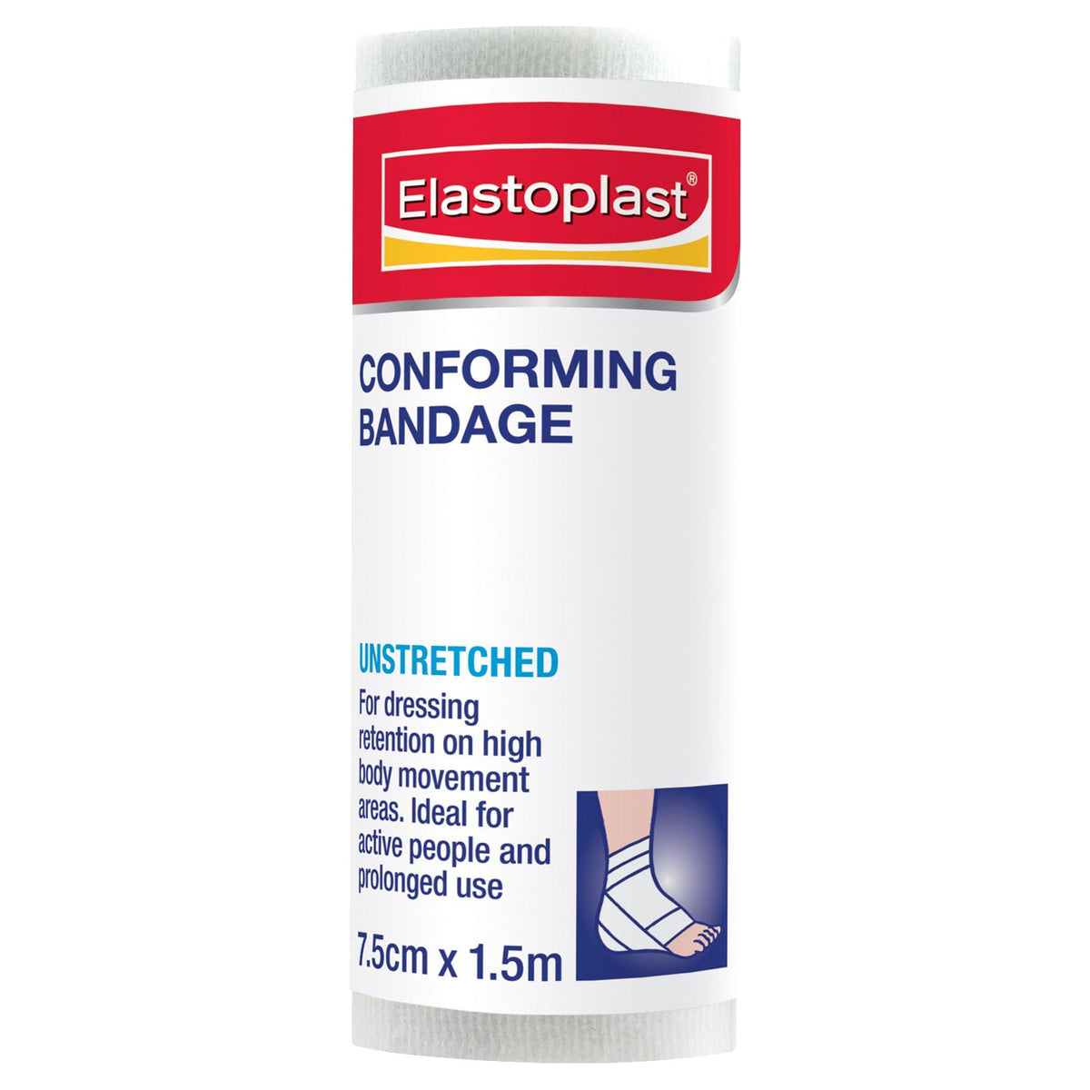 Elastoplast Bandage Conforming Unstretched 7.5cm  x 1.5M