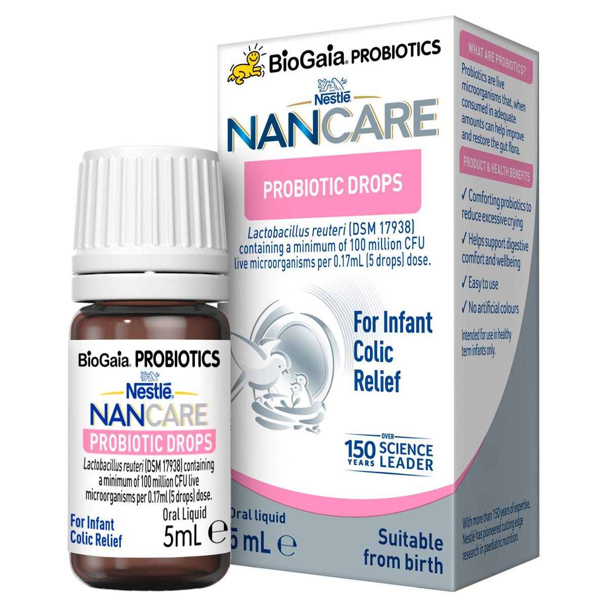 NESTLE NAN CARE Probiotic Drops For Infant Colic Relief 5mL