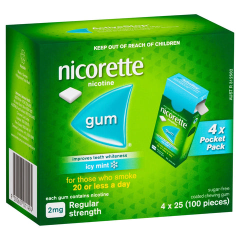 NICORETTE GUM 2MG ICY MINT 100PK