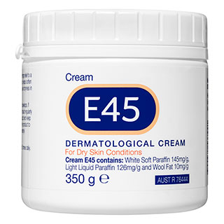 E45 Moisturising Cream for Dry Skin & Eczema - 350g