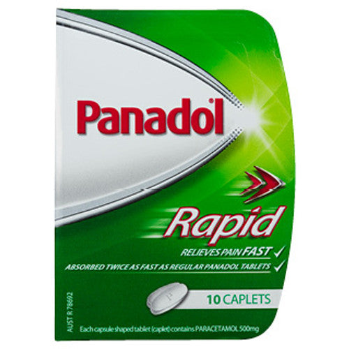 Panadol Rapid Caplets Handipak - 10 Caplets