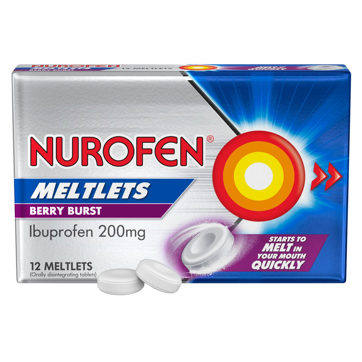 Nurofen Meltlets Berry Burst 200Mg 12
