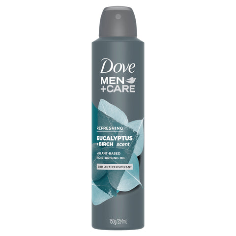 Dove Men+Care Antiperspirant Aerosol Deodorant Eucalyptus + Birch Refreshing 254mL